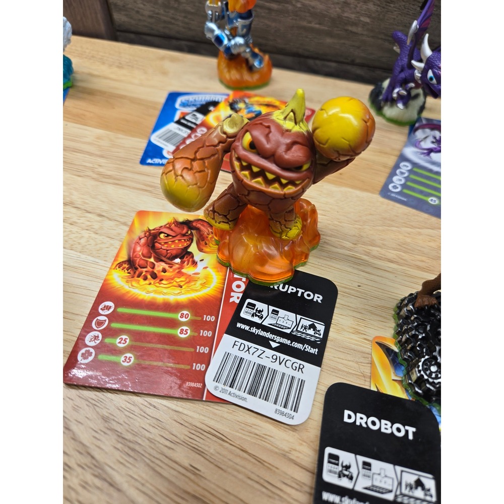 Skylanders Spyros Adventure Eruptor Figure with Card and Web Code Sticker Fire